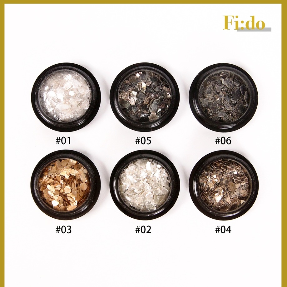 現貨實拍｜美甲天然雲母片 岩石片 貝殼光澤岩片 超薄碎片飾品素材-細節圖3