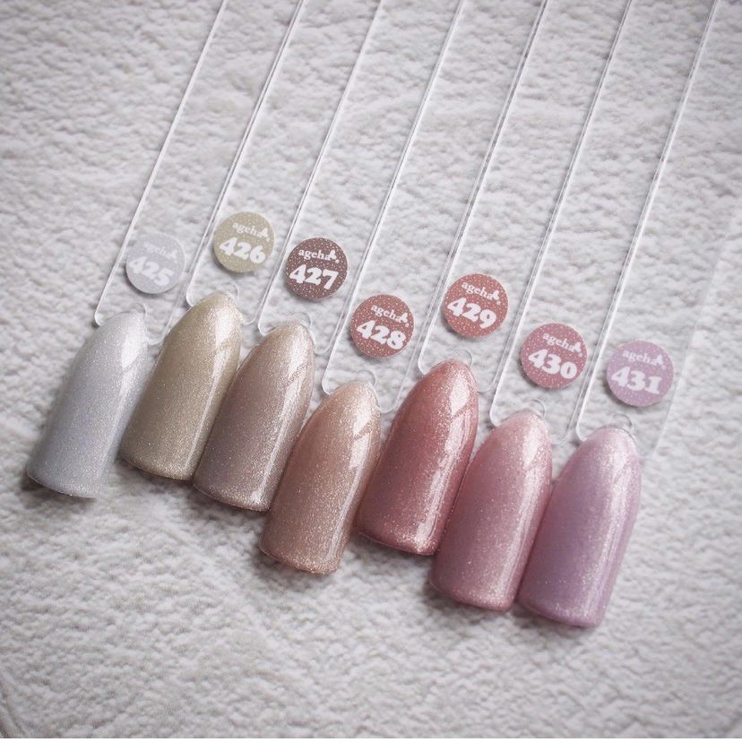 現貨供應🦋 ageha gel 珠光 亮片色 璀燦 400-431彩色凝膠 珠光感 亮粉感 罐裝膠 亮片膠 日本-細節圖6