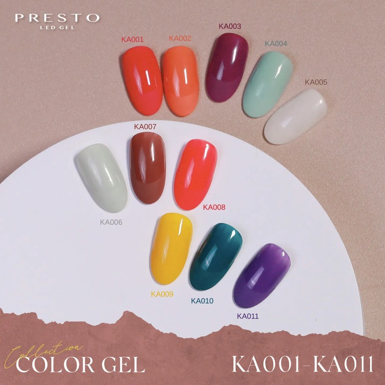 現貨👩‍🎨日本Presto J EL VK KA系列【色號 J039-J068】珠光 彩色罐裝膠 美甲 凝膠-細節圖8