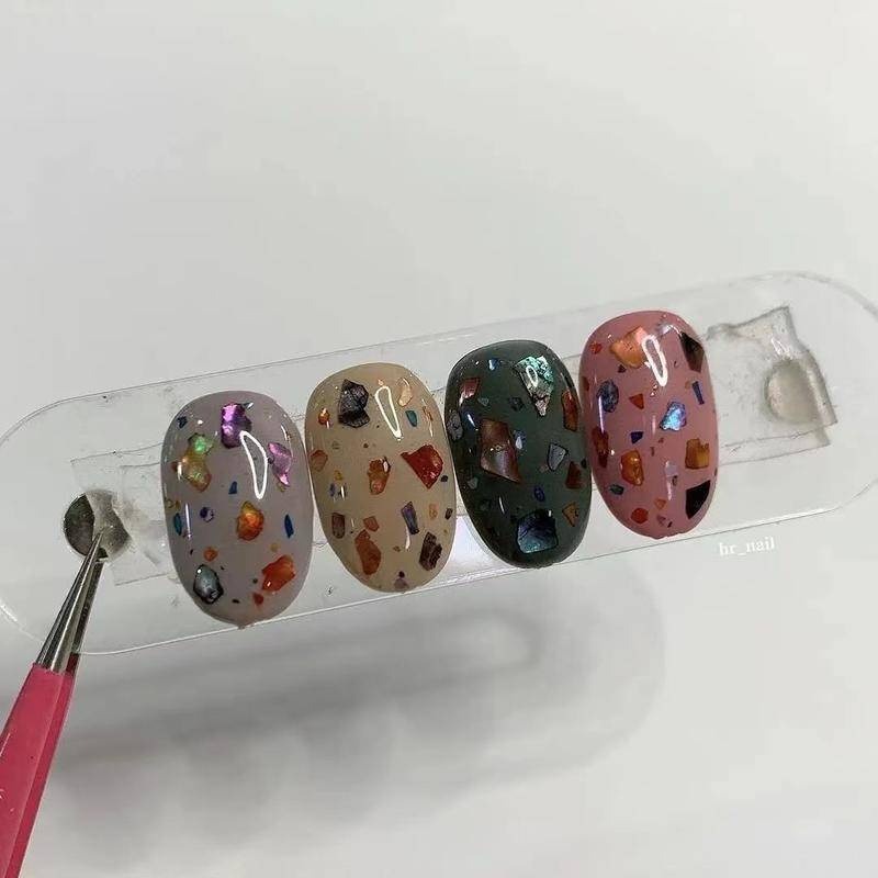 現貨 美甲 碎貝殼 日韓 七彩茶咖色 貝殼片 糖果雲母 裝飾 飾品 貝 貝殼粉 貝殼碎片 彩色貝殼 素材-細節圖8