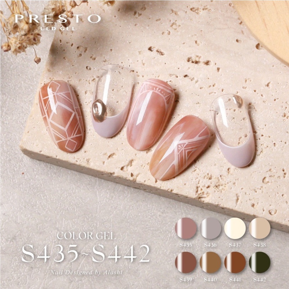 現貨｜新色💮 Presto S435～S448 Ting 講師聯名 日本甲油膠 春天色系 彩色甲油凝膠 美甲-細節圖4