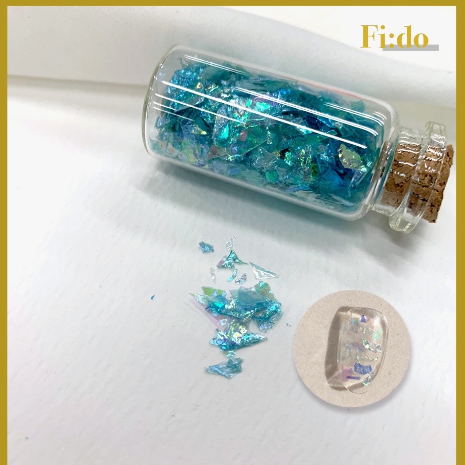 現貨實拍｜女神款・極光 幻彩冰塊美甲 玻璃紙 碎片玻璃紙 飾品材料 美甲飾品 冰塊美甲 玻璃碎片紙 美甲素材 工具-細節圖6