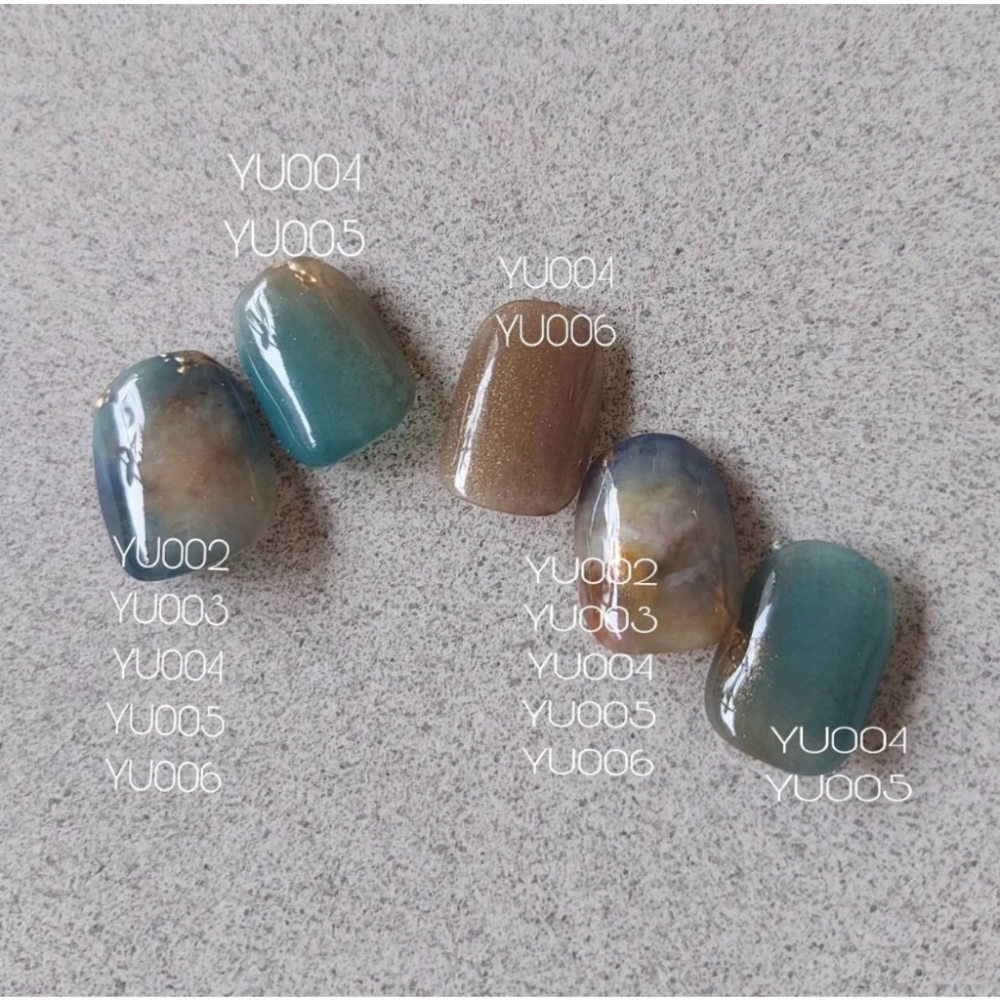 現貨｜新色 PRESTO 罐裝凝膠 YU001-YU006 深透色 美甲彩色凝膠 yuko老師聯名系列 自然色系-細節圖3