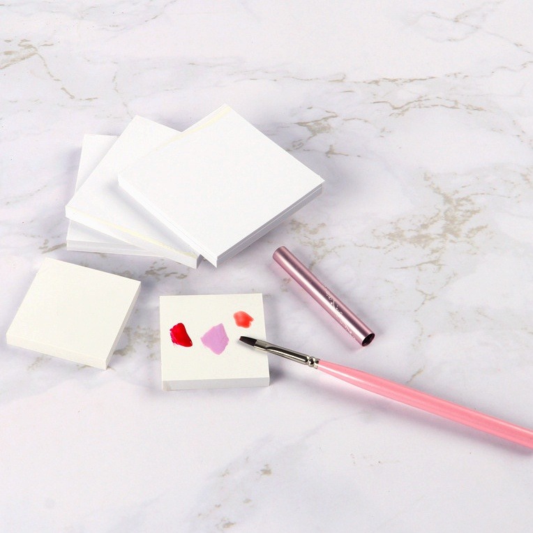 現貨供應｜美甲一次性調色盤 調色紙 拋棄式調色板 50張組調色卡 凝膠調色盤 美甲調色紙-細節圖3