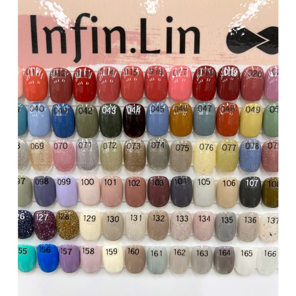 現貨｜Infin.Lin 彩色甲油膠 001~045 經典色 正白色 黑色 乳白 正紅 甲油膠 infinlin-細節圖6