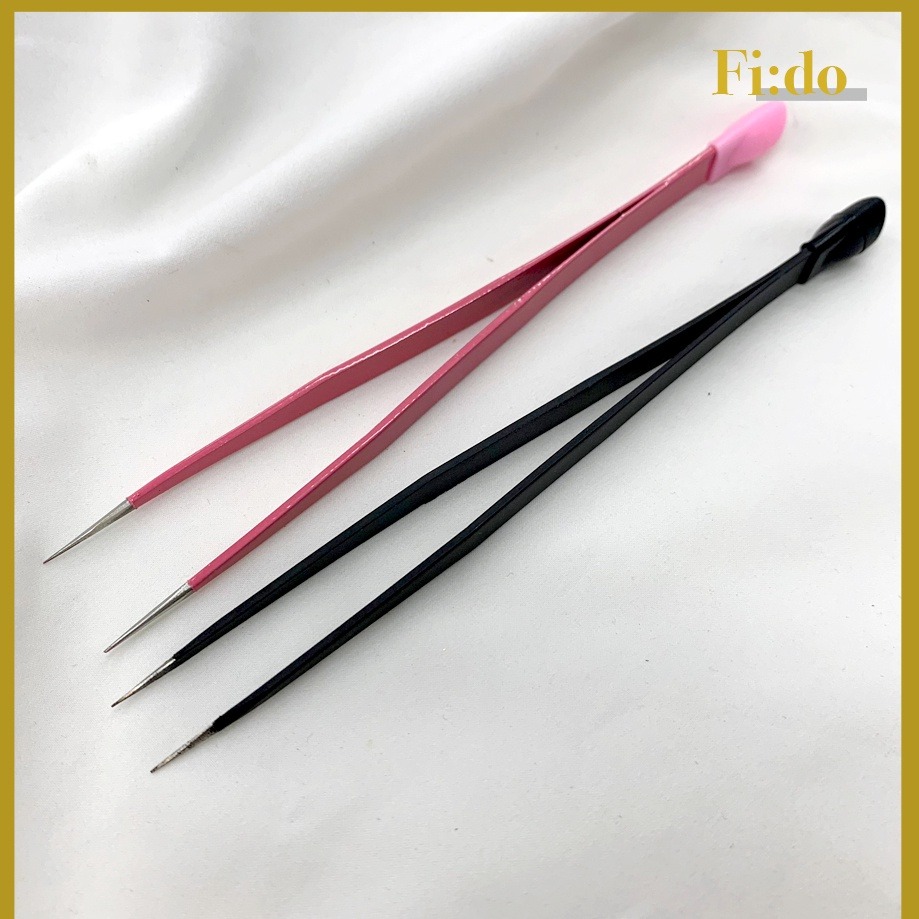 現貨供應｜防靜電美甲鑽飾貼紙夾 美甲兩用夾 貼紙推棒 飾品夾 美甲鑷子 鑽飾直夾 矽膠推棒 美甲飾品 夾子 攝子 彎夾-細節圖4