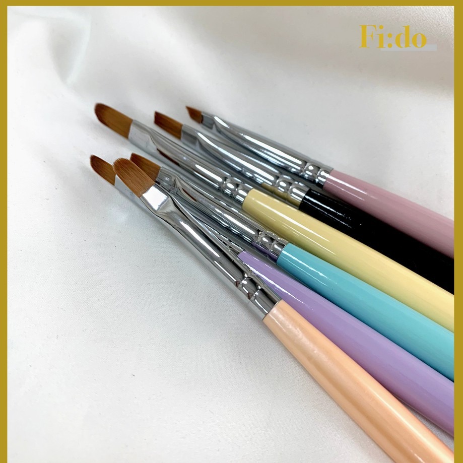 現貨升級版►TTW大師級 凝膠筆 日本熱門 凝膠筆 超薄款 圓筆 平筆 斜口筆  附凝膠筆筆蓋 美甲凝膠筆組 尼龍毛-細節圖3