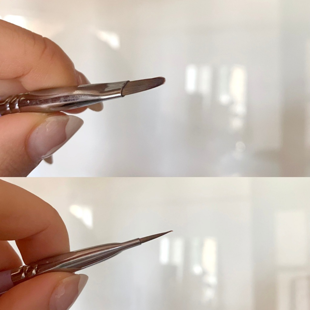 現貨升級版►TTW大師級 凝膠筆 日本熱門 凝膠筆 超薄款 圓筆 平筆 斜口筆  附凝膠筆筆蓋 美甲凝膠筆組 尼龍毛-細節圖4