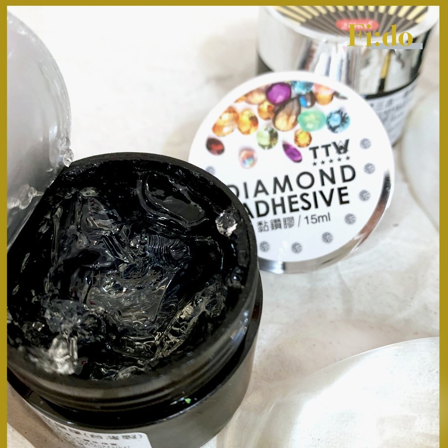現貨供應｜高cp值 TTW 黏鑽膠 15ml 果凍狀排鑽膠 美甲鑲鑽膠 罐裝凝膠 造型膠 果凍膠 黏鑽膠【現貨】-細節圖3