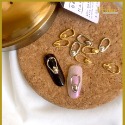 現貨供應｜新款 日系不規則金屬框5入 水滴框 美甲鑽飾 鍍金飾品 美甲素材 幾何簡約飾品 簍空鑽飾 美甲 飾品-規格圖3