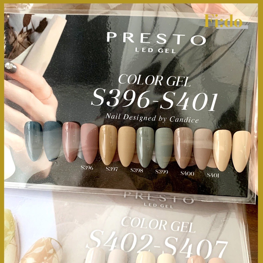 日本Presto S396-S407 甲油膠 原Bambina OR系列 波希米亞風 日本凝膠 奶茶色 暈染色 米白-細節圖2