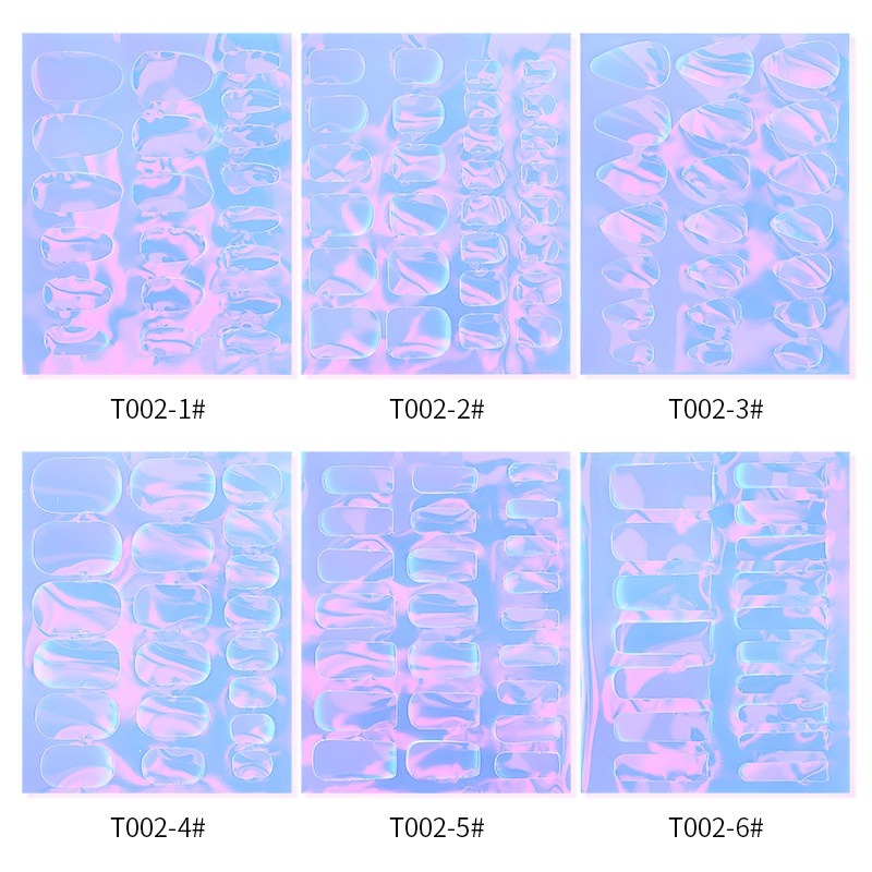 現貨供應｜美甲 裁切高透冰塊玻璃紙 冰塊 貼紙 極光冰塊玻璃紙 糖果紙 冰塊指甲 美甲素材貼紙 糖果冰塊美甲 幻彩-細節圖6