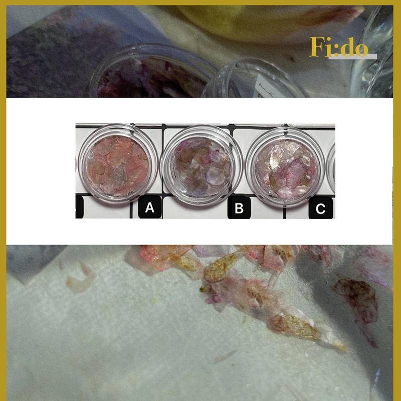 現貨｜春夏新款 美甲漸變 細閃光澤 絲綢貝殼 超薄雲母片 仙氣 貝殼片 貝殼光 貝殼 雲母 素材 暈染 美甲飾品-細節圖2