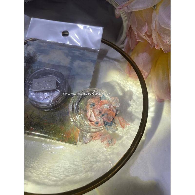 現貨｜春夏新款 美甲漸變 細閃光澤 絲綢貝殼 超薄雲母片 仙氣 貝殼片 貝殼光 貝殼 雲母 素材 暈染 美甲飾品-細節圖6