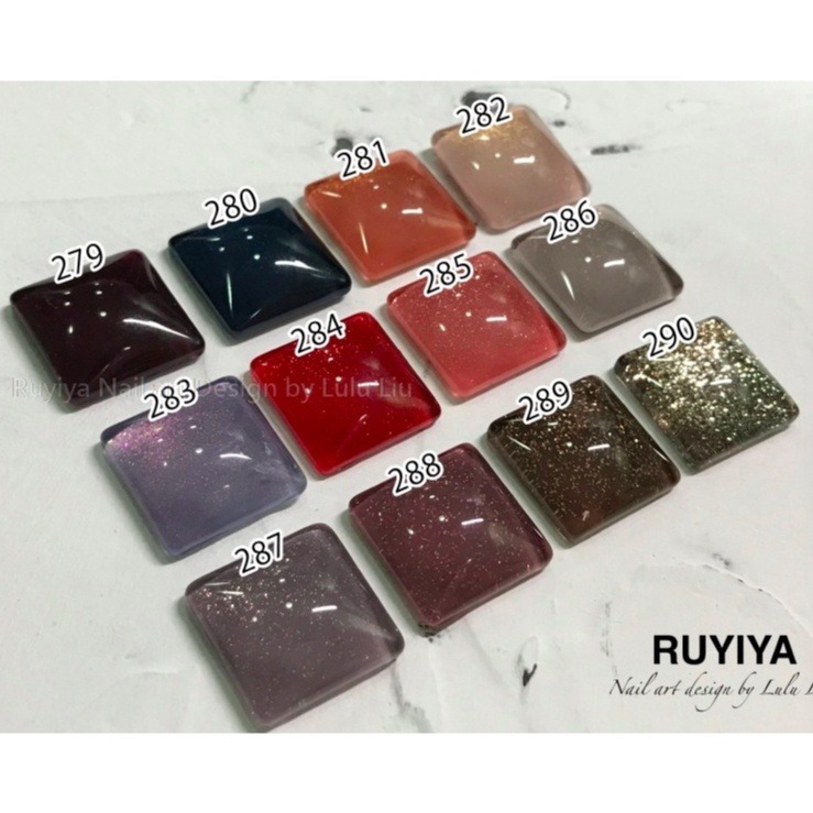現貨供應｜璐意雅 279-290系列 Ruyi Gel x Lisa老師聯名 罐裝膠 彩色凝膠 彩膠RUYIYA-細節圖3