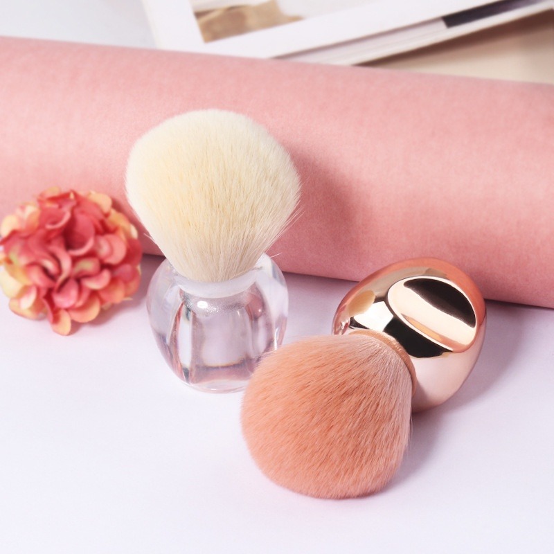 現貨供應｜ 美甲粉塵刷 小蘋果短柄粉刷 清潔刷 卸甲工具 除塵刷 粉塵清潔 餘粉刷 透明柄身 握把設計 美甲工具-細節圖6