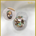 【現貨】美甲幻彩貝殼金箔碎片 素材 啞光貝殼片 貝殼混裝飾品 貝殼片 貝殼石 亮片混裝 美甲飾品 混色貝殼-規格圖5