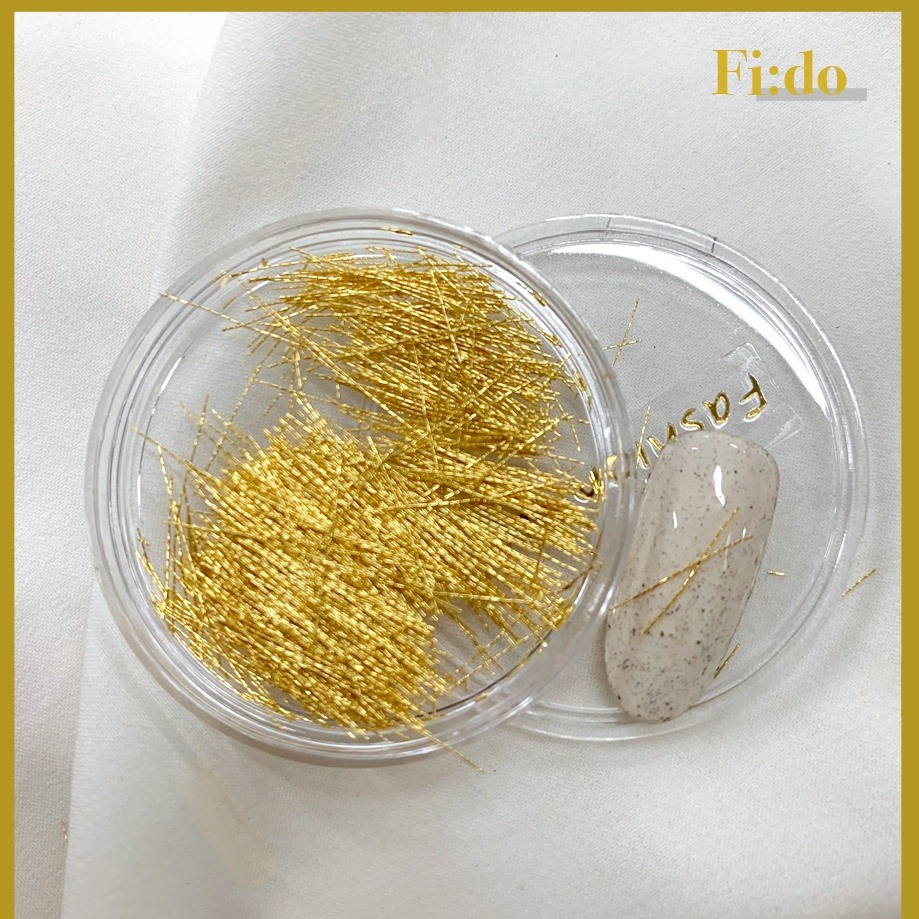 現貨供應｜美甲素材 極細絲線 百搭極細金線 美甲金線 金絲線 指甲貼 金線貼 美甲素材 日系絲線 金銀線 美甲銅線-細節圖6