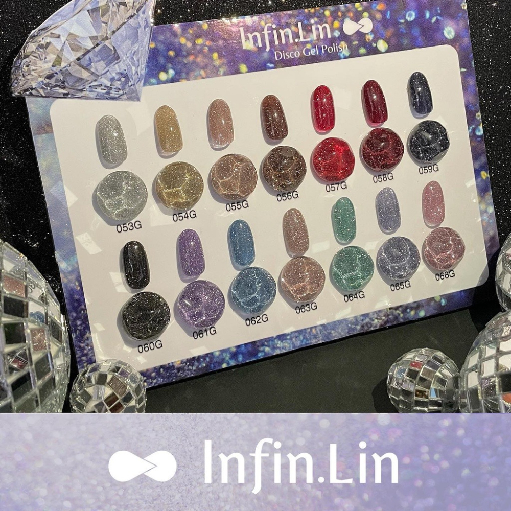 現貨｜ Infin.Lin 美甲甲油膠 ✨ 超閃星空膠 金箔膠 碎鑽膠 蹦迪膠 亮粉 亮片色 infin 光撩指甲油-細節圖6