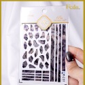 現貨｜日系 石紋金屬光澤 幻彩 電金超薄 流金 貝殼光澤 貝殼紋 偏光 暈染 迷幻感 美甲貼紙 美甲貼 設計款-規格圖8