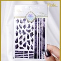 現貨｜日系 石紋金屬光澤 幻彩 電金超薄 流金 貝殼光澤 貝殼紋 偏光 暈染 迷幻感 美甲貼紙 美甲貼 設計款-規格圖8