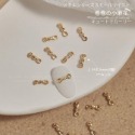 現貨｜ 美甲 立體麻花飾品 裝飾 鉚釘  編織造型 金屬 蝴蝶結 指甲小飾品 素材 麻花結鑽飾 金色 銀色 美甲飾品-規格圖3