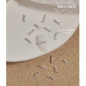 現貨｜ 美甲 立體麻花飾品 裝飾 鉚釘  編織造型 金屬 蝴蝶結 指甲小飾品 素材 麻花結鑽飾 金色 銀色 美甲飾品-規格圖3