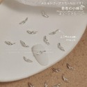 現貨｜ 美甲 立體麻花飾品 裝飾 鉚釘  編織造型 金屬 蝴蝶結 指甲小飾品 素材 麻花結鑽飾 金色 銀色 美甲飾品-規格圖3