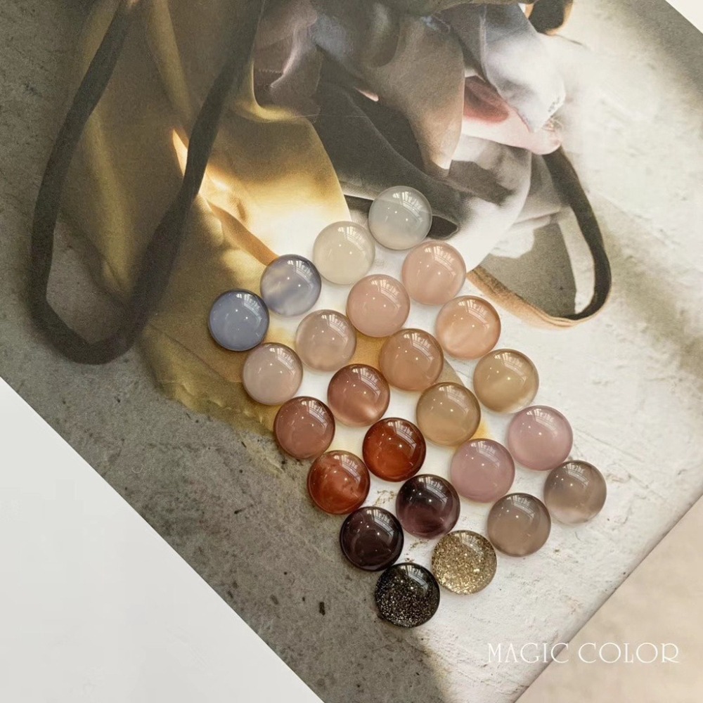 現貨｜美甲 日系造型玻璃色卡 夢幻水波紋 高透玻璃 豆豆色卡 凝膠展示 素材展示 色卡 透明展示 展示色版 玻璃磚-細節圖2