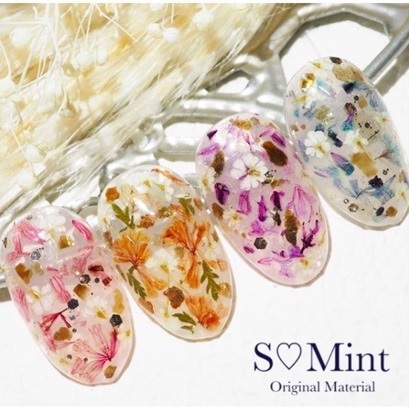 現貨｜日系新款 糖果色 碎花 乾燥花 美甲裝飾 diy素材 smint同款 雙色壓花 花瓣 彩色小花 滴膠 美甲飾品-細節圖4