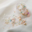 現貨｜ 日韓 美甲 質感復古寶石飾品 綜合混搭色系 碎石 珍珠 人魚珠 玻璃珠 光透素材 小珠珠 不規則珍珠-規格圖9