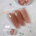 新色上市｜碎鑽流星雨 Infin.Lin 彩色凝膠 碎鑽混雲錦粉 色號230-237 碎鑽膠 亮粉膠 亮片膠 甲油膠-規格圖6