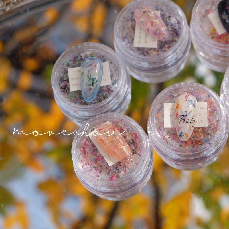 現貨｜ 日系混色乾燥花 碎花 美甲裝飾 diy素材 裝飾品 混色 多彩 乾花 小碎花 花瓣 壓花 smint同款-細節圖4