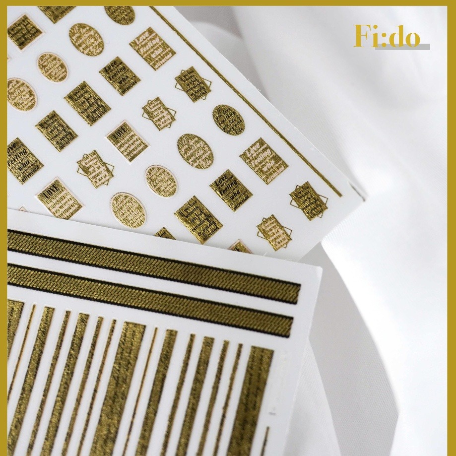 現貨｜美甲 復古燙金 英文文字貼紙 仿舊金色 英文字貼紙 金色 指甲貼紙 裝飾-細節圖3