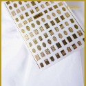 現貨｜美甲 復古燙金 英文文字貼紙 仿舊金色 英文字貼紙 金色 指甲貼紙 裝飾-規格圖7