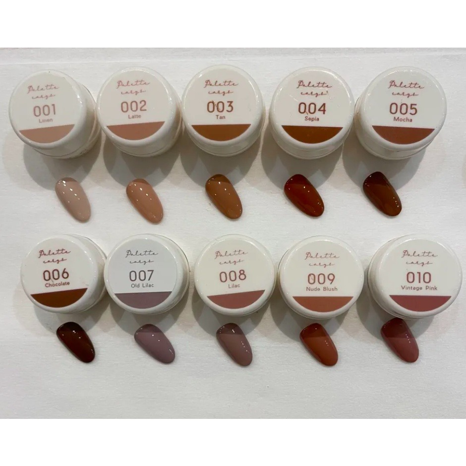 現貨｜ Palette Carys 熱門🔥全系列罐裝色膠 彩色凝膠 水晶糖透光 低飽和復古色系 單色/暈染 美甲凝膠-細節圖8