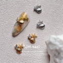 現貨｜ 日系 美人魚鋯石飾品 質感 貝殼珍珠 鑽飾 指甲 DIY 美甲 鑲嵌飾品 素材 海星 美人魚 立體大鑽飾-規格圖8