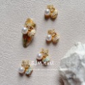 現貨｜ 日系 美人魚鋯石飾品 質感 貝殼珍珠 鑽飾 指甲 DIY 美甲 鑲嵌飾品 素材 海星 美人魚 立體大鑽飾-規格圖8