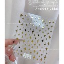 現貨｜美甲貼紙 基本款 迷你星星 光芒 金星 金色 銀色 3D指甲貼 裝飾貼紙 美甲飾品 百搭 星芒貼紙-規格圖4