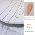 現貨｜ 日系美甲細鏈條 飾品 金屬 立體 龐克風 細珠鏈 裝飾品 素材 鏈條 鏈子 八字鍊 環鍊 極細珠鍊-規格圖7
