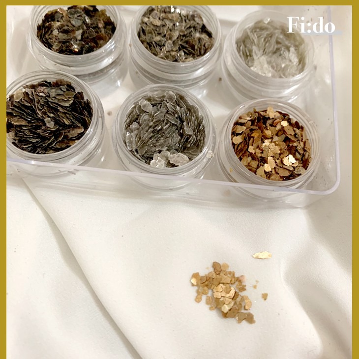 Fido｜美甲素材 金屬貝殼光澤自然紋理雲母片飾品 【現貨】-細節圖3