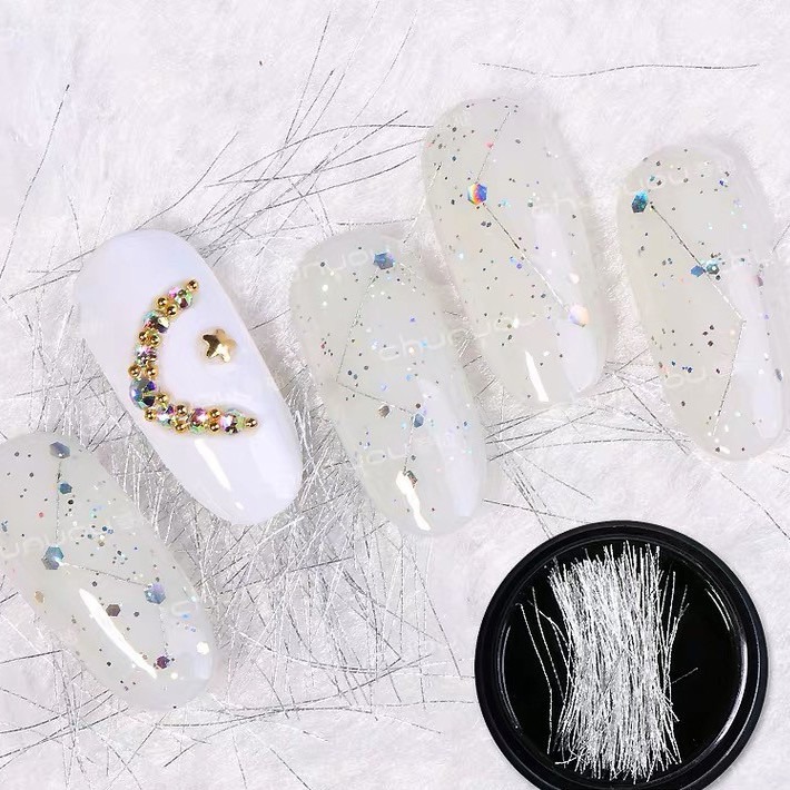 現貨供應｜日系 美甲素材 金絲線 銀絲線 金屬絲線 細絲線 DIY金線絲 美甲絲線 細鐵絲 鐵絲線 細線 Fido-細節圖2