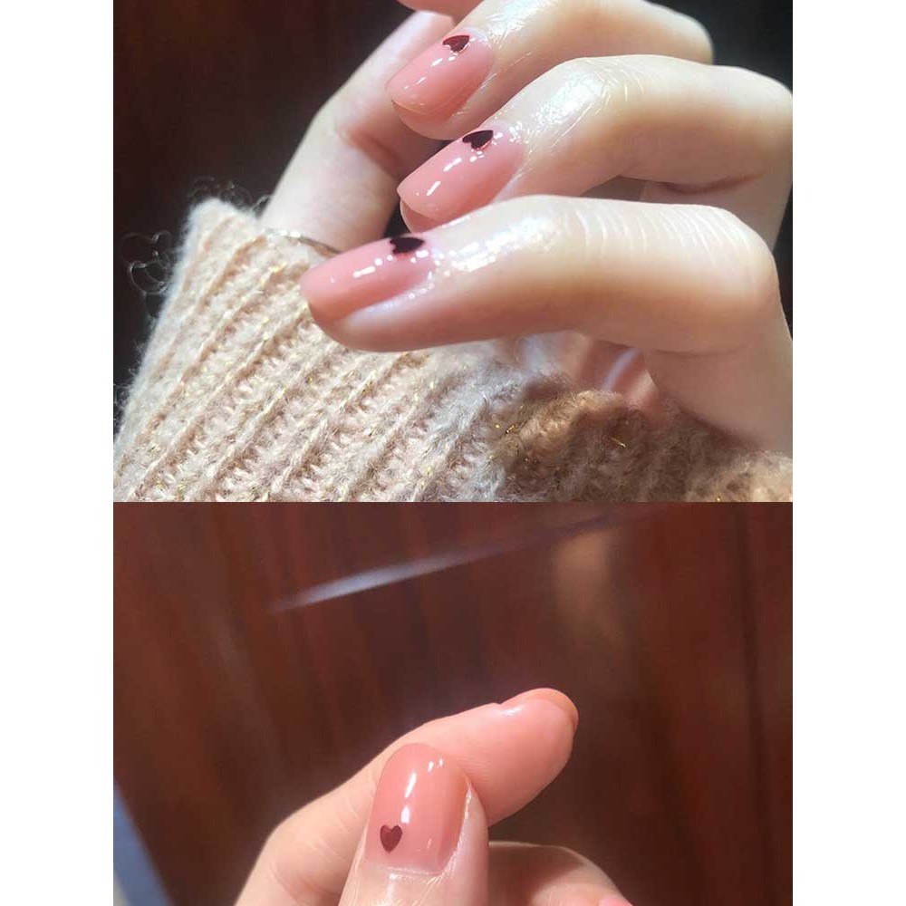 現貨供應｜美甲愛心亮片 心型亮片素材 日系簡約黑色/白色愛心 美甲飾品-細節圖7