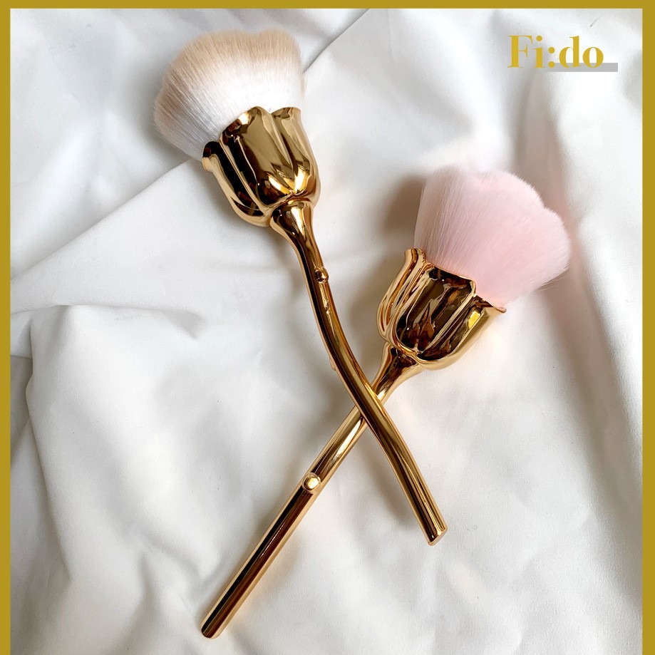 現貨供應｜質感花形美甲粉塵刷 玫瑰指甲刷 清潔刷散粉刷 拍照道具-細節圖2