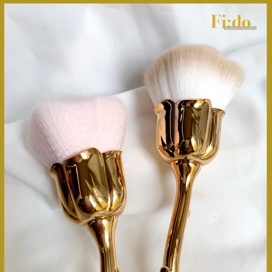 現貨供應｜質感花形美甲粉塵刷 玫瑰指甲刷 清潔刷散粉刷 拍照道具-細節圖3