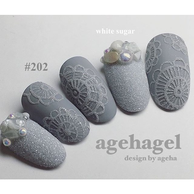 現貨供應🦋 ageha gel 彩繪粉15g-砂糖白 微立體造型粉 閃亮亮粉 日本造型粉 砂糖粉 美甲素材 乳透明-細節圖5