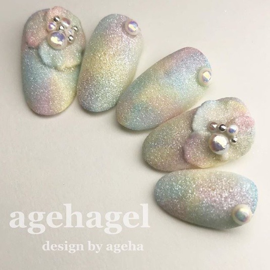現貨供應🦋 ageha gel 彩繪粉15g-砂糖白 微立體造型粉 閃亮亮粉 日本造型粉 砂糖粉 美甲素材 乳透明-細節圖6