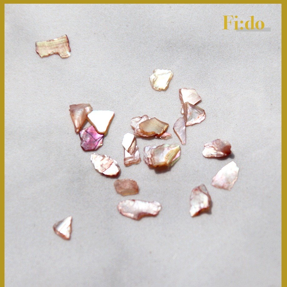 現貨供應｜美甲 日系肉桂粉色貝殼片 天然貝殼素材 美甲雲母片 美甲貝殼飾品 美甲飾品 手工材料 DIY素材-細節圖2