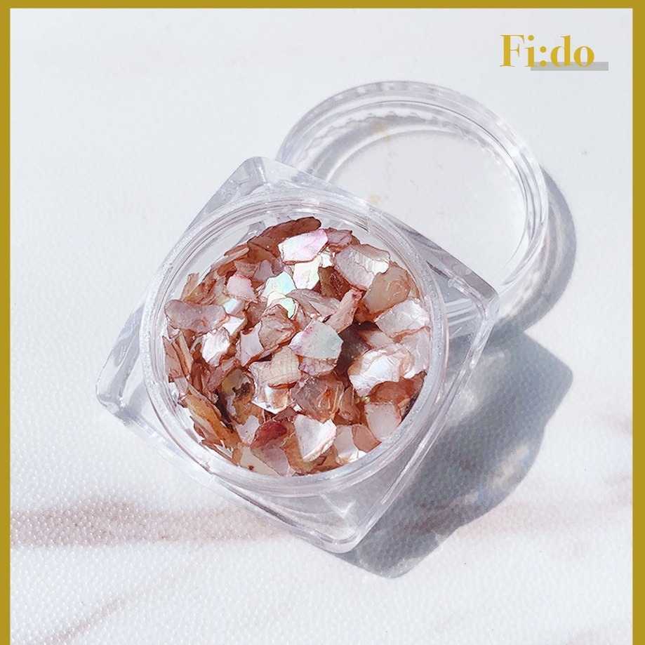 現貨供應｜美甲 日系肉桂粉色貝殼片 天然貝殼素材 美甲雲母片 美甲貝殼飾品 美甲飾品 手工材料 DIY素材-細節圖3