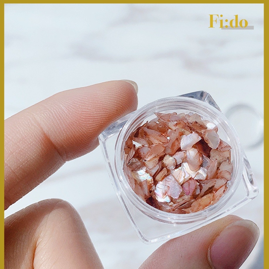 現貨供應｜美甲 日系肉桂粉色貝殼片 天然貝殼素材 美甲雲母片 美甲貝殼飾品 美甲飾品 手工材料 DIY素材-細節圖4